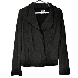 MARC New York Performance Textured 100% Cotton Open Blazer Cardigan
